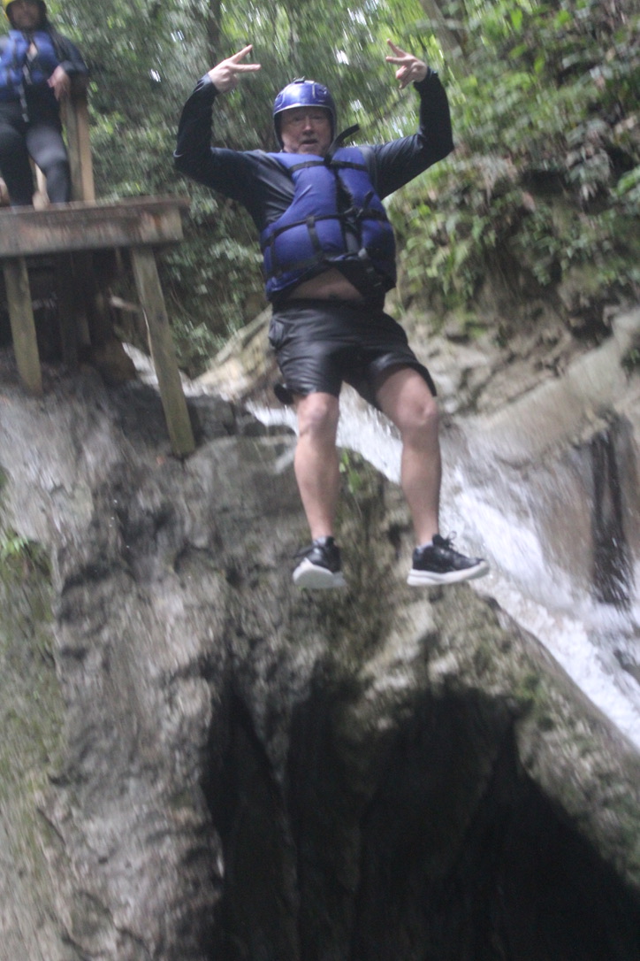 Crystal clear water at Los Charcos de Damajagua