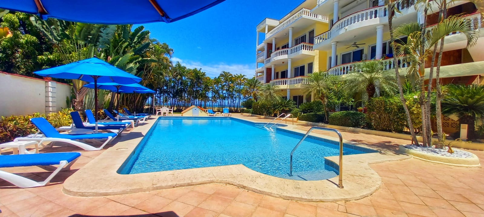 Private pool at Royal Residences Cabarete — guests only